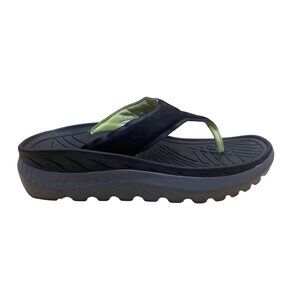 Men’s Black & Green Synthetic Restore Orthotic Flip-Flop Sandals Size 8